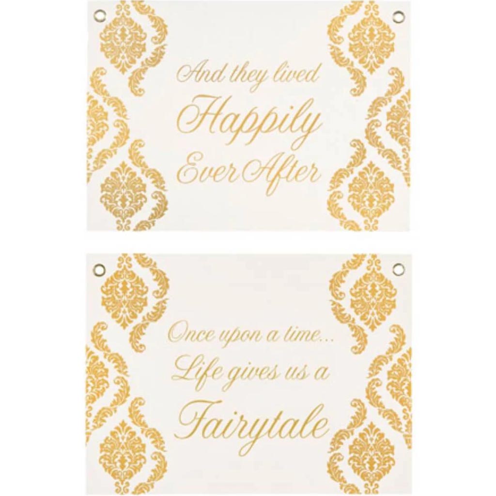 David Tutera Double-Sided Wedding Sign 14 x 9.875 inches 