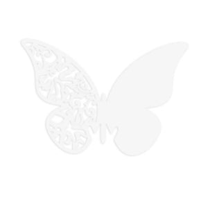 David Tutera Illusion Die Cut Butterfly Paper Place Cards White 25 pieces
