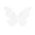 David Tutera Illusion Die Cut Butterfly Paper Place Cards White 25 pieces