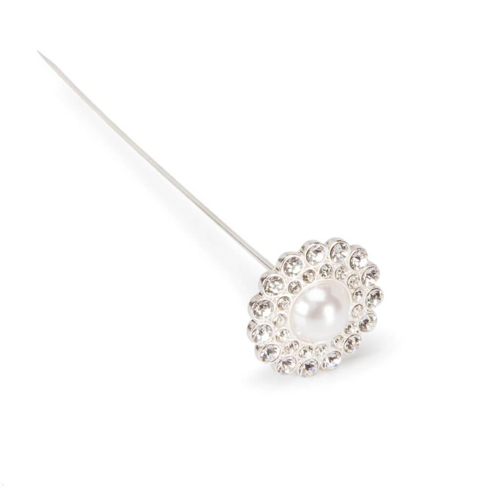 PICK PEARL CLUSTER W/ RHINESTONE 