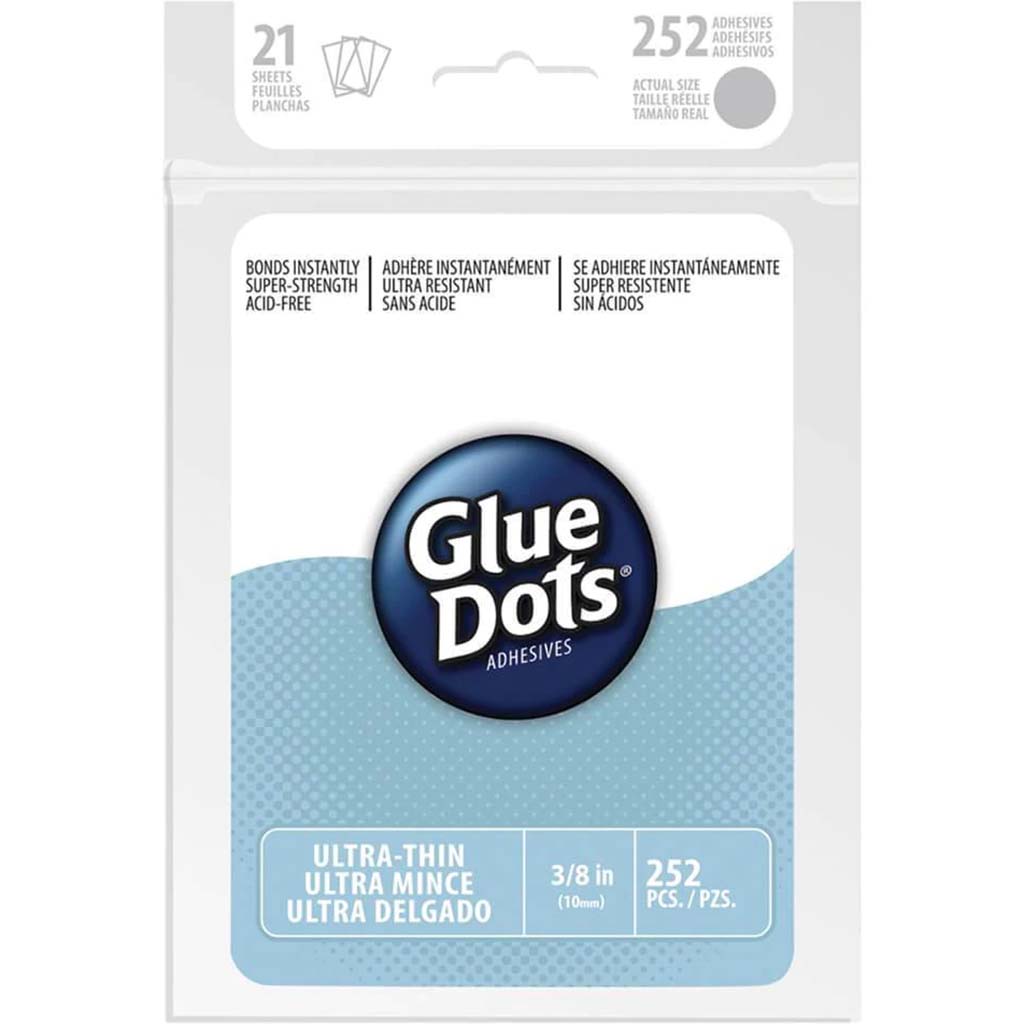 GLUE DOTS SHEETS THIN 252CT 