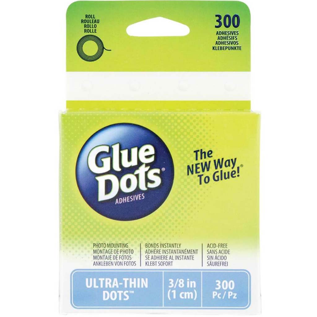 GLUE DOTS ROLL THIN .375 300CT 