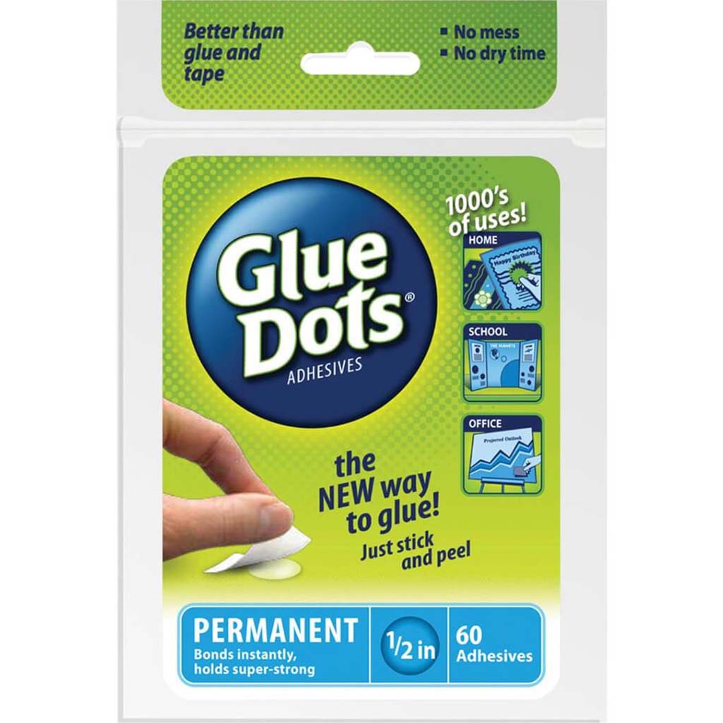 GLUE DOTS SHEET PREMANENT 60CT 