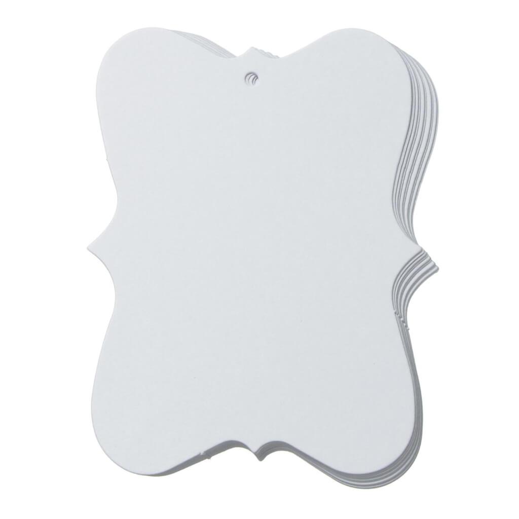 TAGS FASHION WHITE LARGE 10PK 3X4IN 