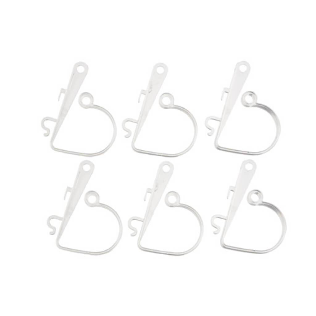 Victoria Lynn™ Clear Plastic Pew Clips 6 pieces 