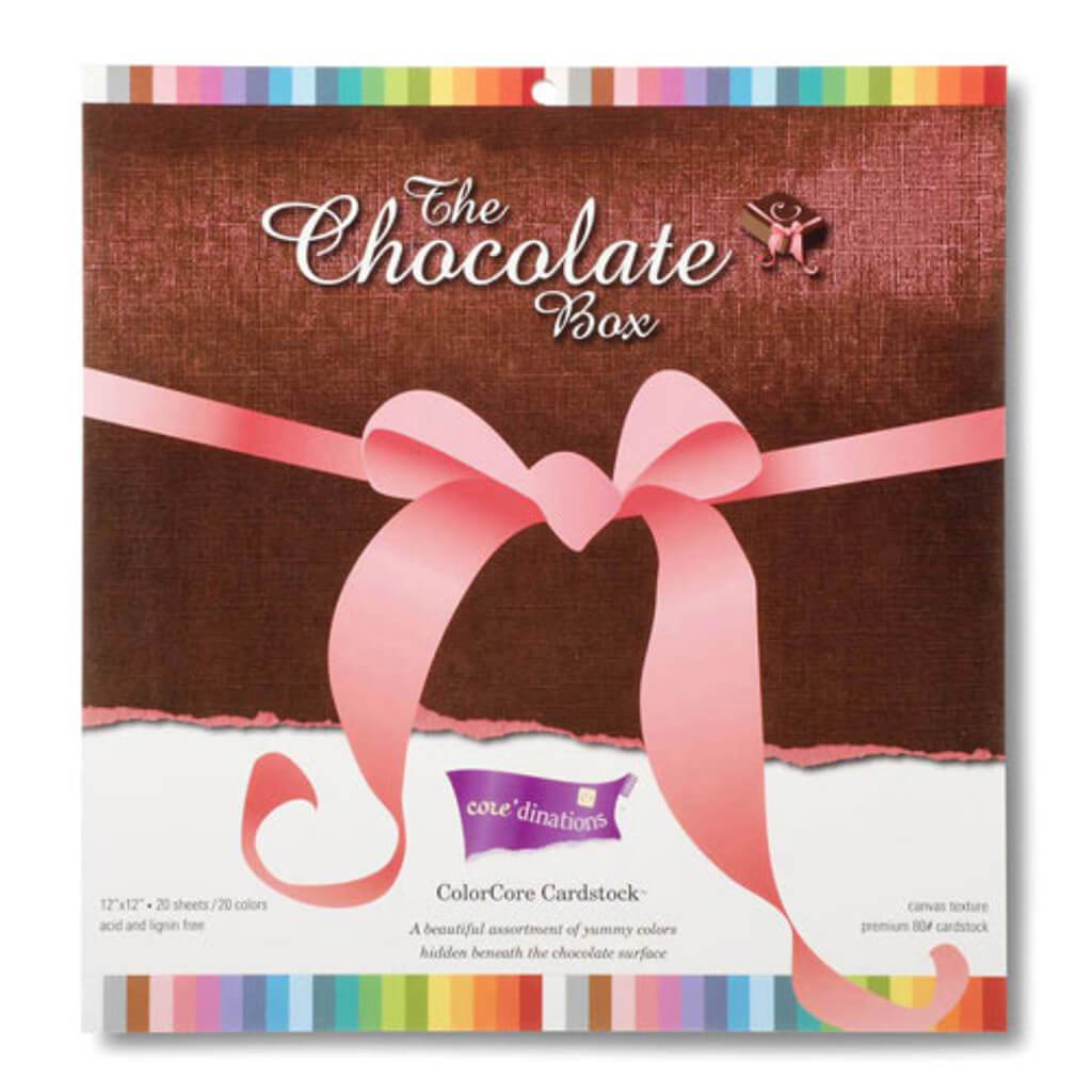 CARDSTOCK THE CHOCOLATE BOX 20PCS 12X12IN 