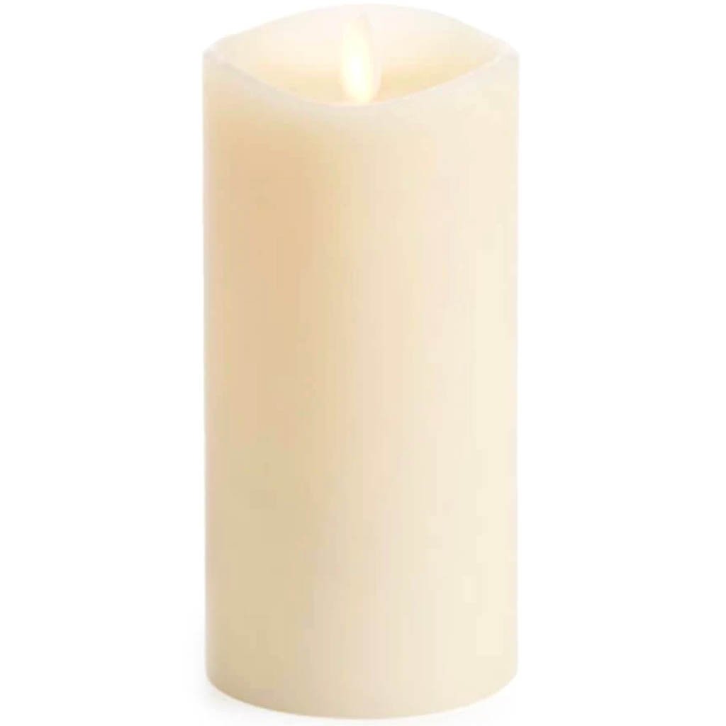 Luminara Flameless Pillar Candle Vanilla Scented Ivory Wax 360 6 inches 