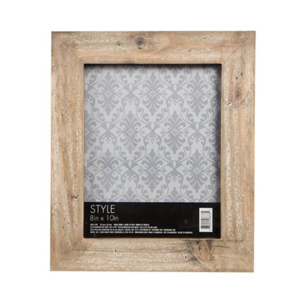 FRAME BARN WOOD WHITE GRAY WASH 8X10IN 