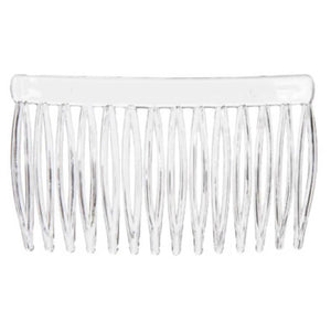Hair Combs Clear Plastic 42 x 70mm 6 pieces 