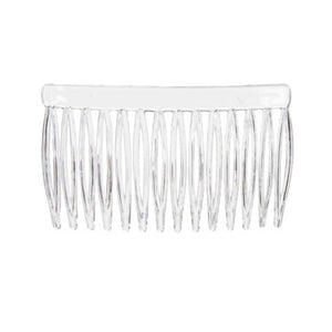 Hair Combs Clear Plastic 42 x 70mm 6 pieces