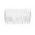 Hair Combs Clear Plastic 42 x 70mm 6 pieces