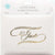 Guest Book Gold Script White 