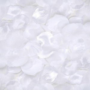 Loose Satin Rose Petals White 100 pieces 