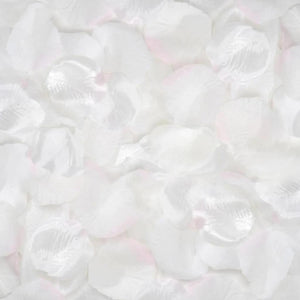 Loose Satin Rose Petals Cream and Pink 100 pieces 