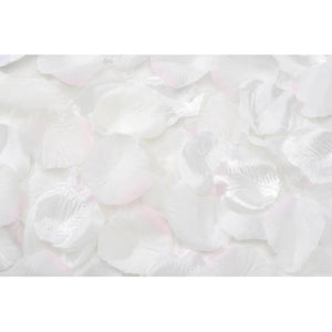 Loose Satin Rose Petals Cream and Pink 100 pieces