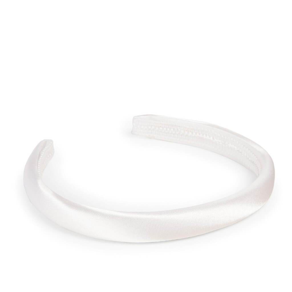 HEADBAND SATIN WHITE 15MM 