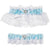 Victoria Lynn Garter Set Keepsake and Toss Away Blue 2 pieces 