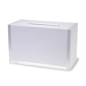 Wedding Card Box Rectangle White 16 x 8 x 10-1/8