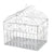 Metal Birdcage Card Holder White 10 x 10 x 7.5