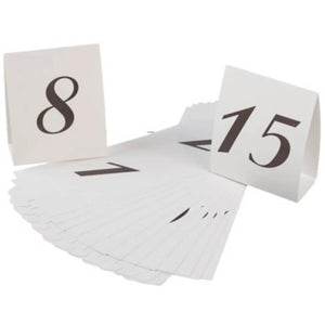 Table Number Markers #1-15 - 5 x 5 x 2.25 inches 