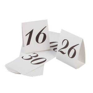 Table Number Markers #16-30 - 5 x 5 x 2.25 inches