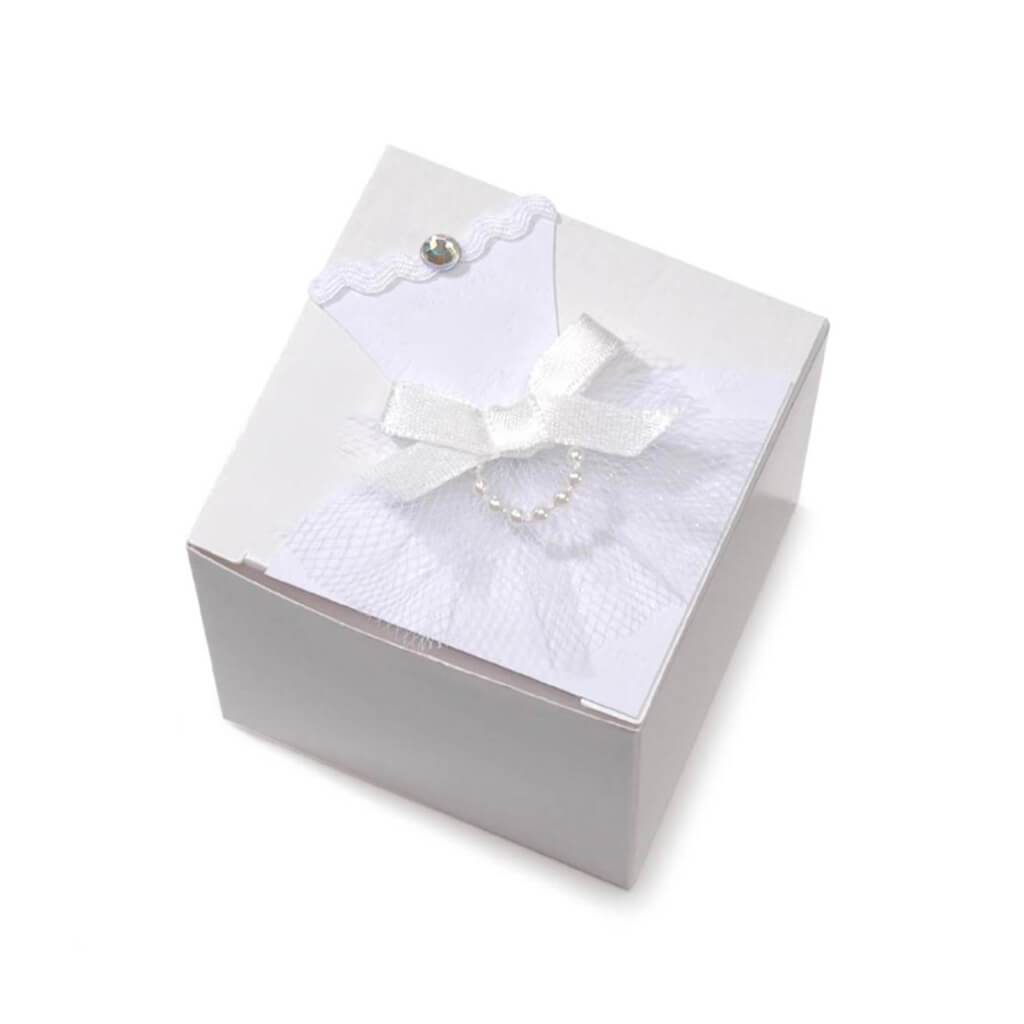 BRIDE FAVOR BOX 12PCS WHITE 