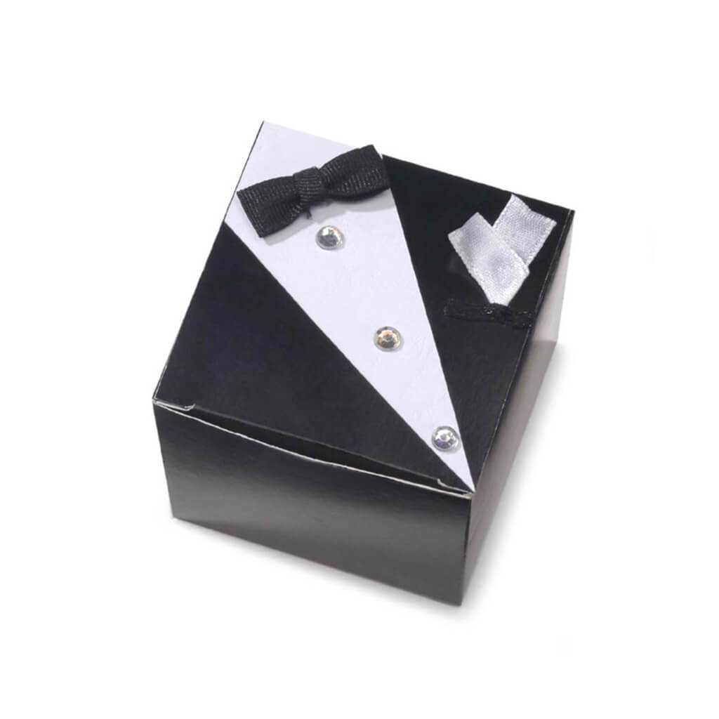 GROOM FAVOR BOX 12PCS WHITE 