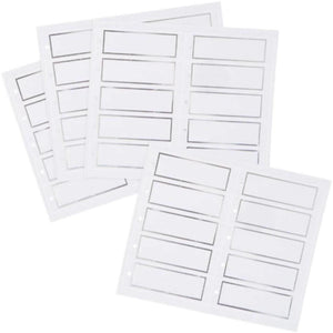 Gift Tags Printable Rectangle White 80 pieces 