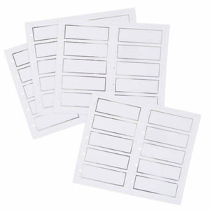 Gift Tags Printable Rectangle White 80 pieces