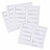 Gift Tags Printable Rectangle White 80 pieces