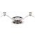 Unity & Two Taper Candle Holder Silver 