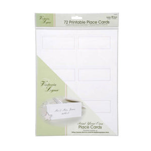 Place Cards White 72 pieces