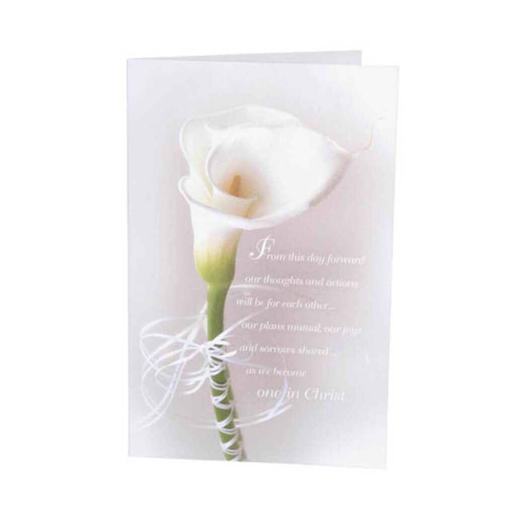 Wedding Program Kit Single Calla Lily