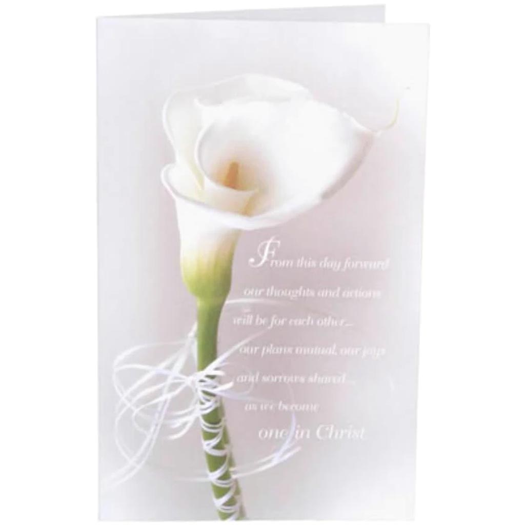 Wedding Program Kit Single Calla Lily 