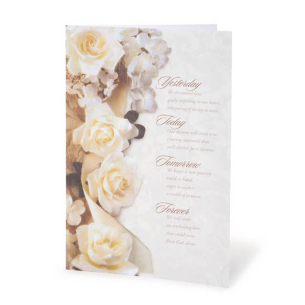 Wedding Program Kit: "Yesterday... Forever" Quote 