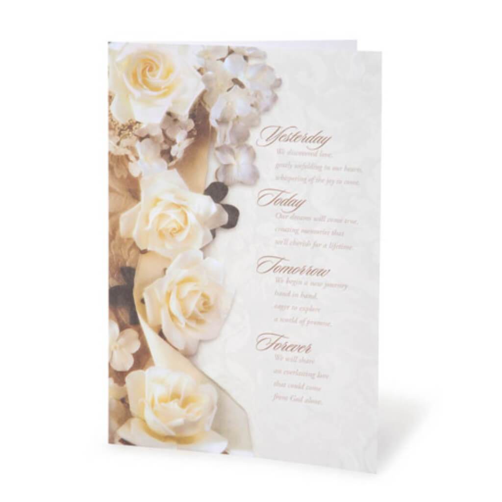 Wedding Program Kit: "Yesterday... Forever" Quote