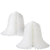 Bridal Paper Bells White 15 inches 12 pieces 