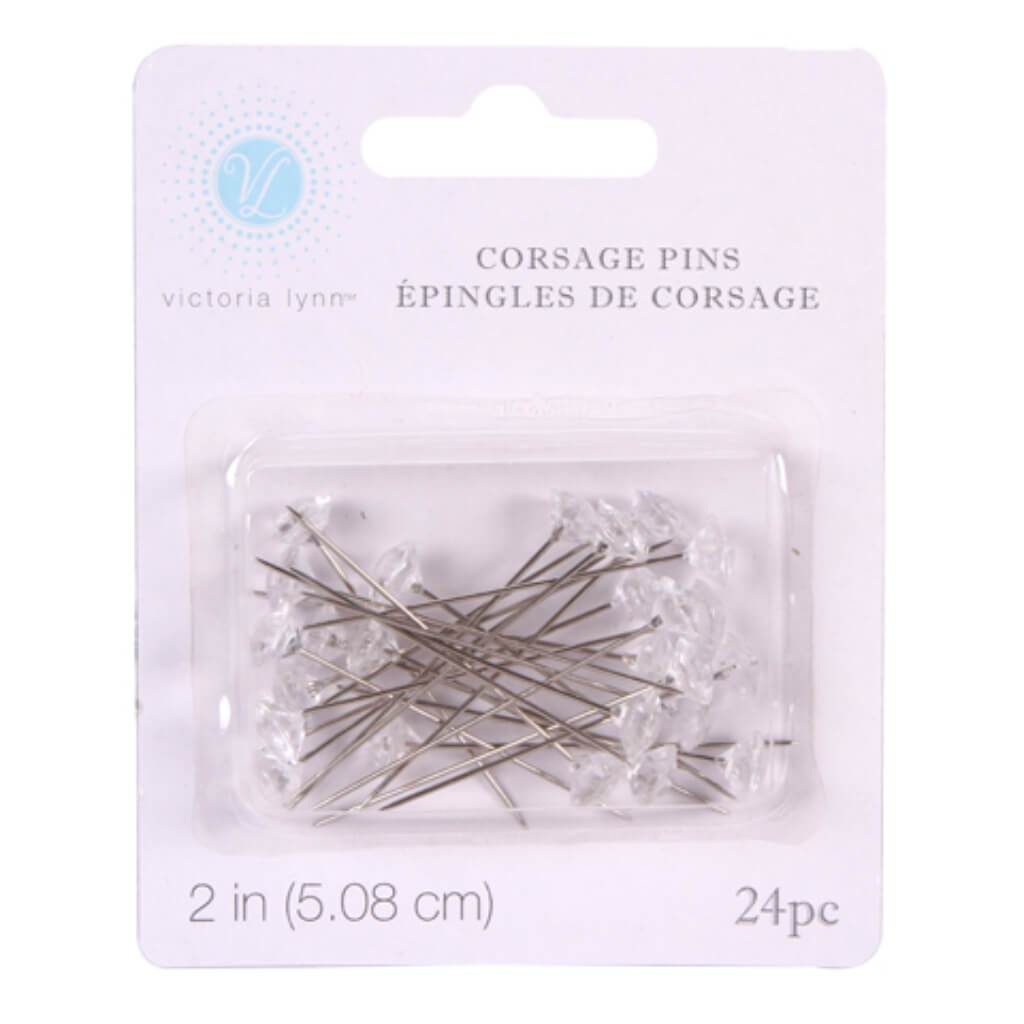 Corsage Pin Diamond Top 2 inches 