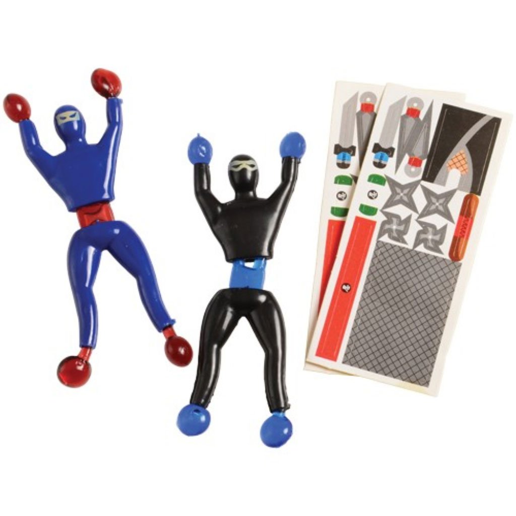 Red Tumbling Ninjas with Stickers