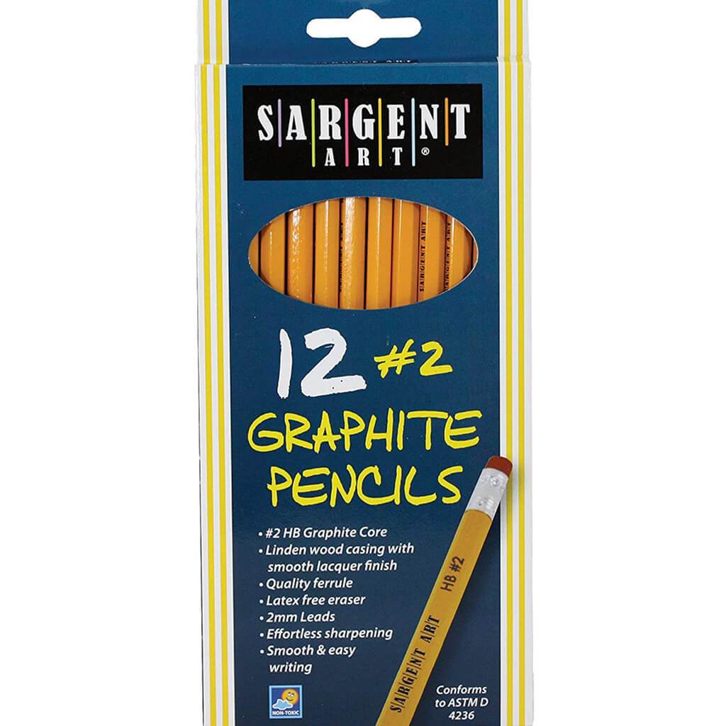 Yellow #2 Graphite Pencils 12ct