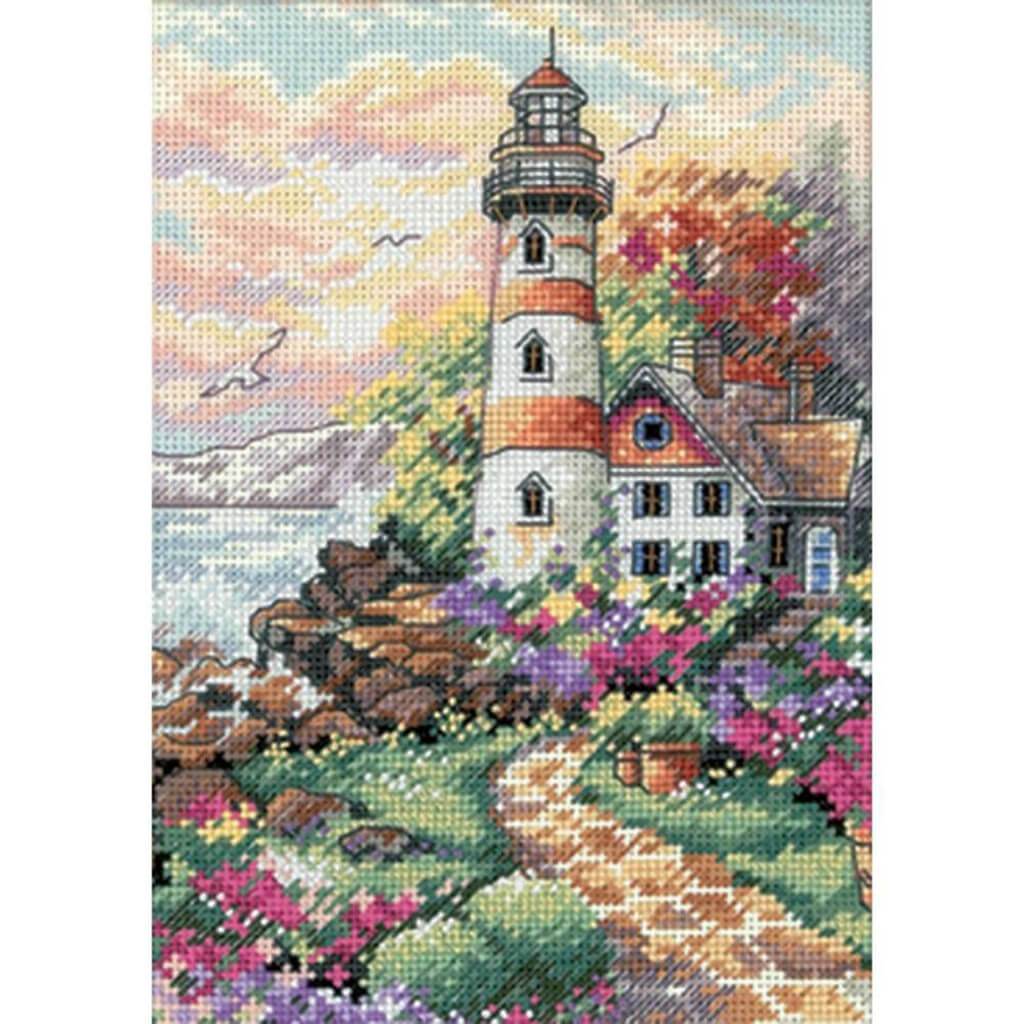 Beacon At Daybreak Gold Petite Counted Cross Stitch Kit 5in x 7in
