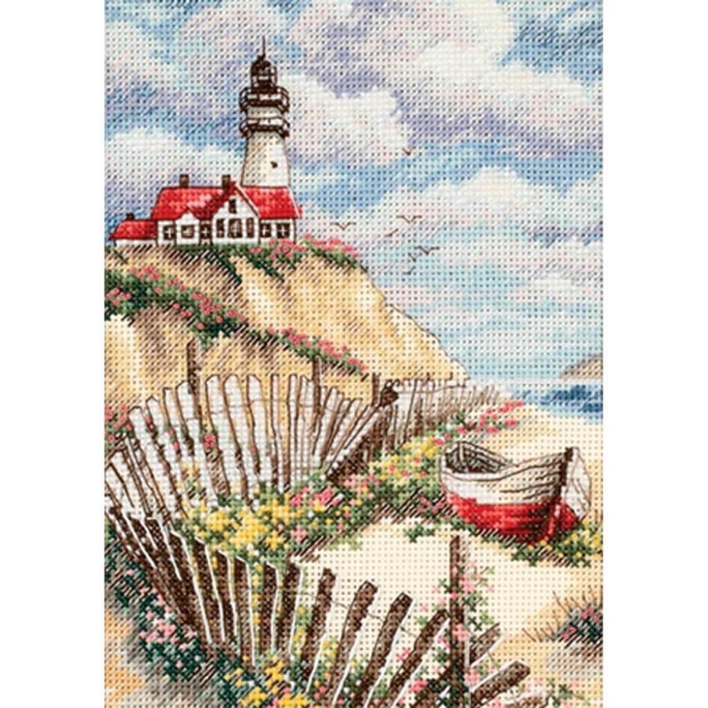 Cliffside Beacon Gold Petite Counted Cross Stitch Kit 5in x 7in