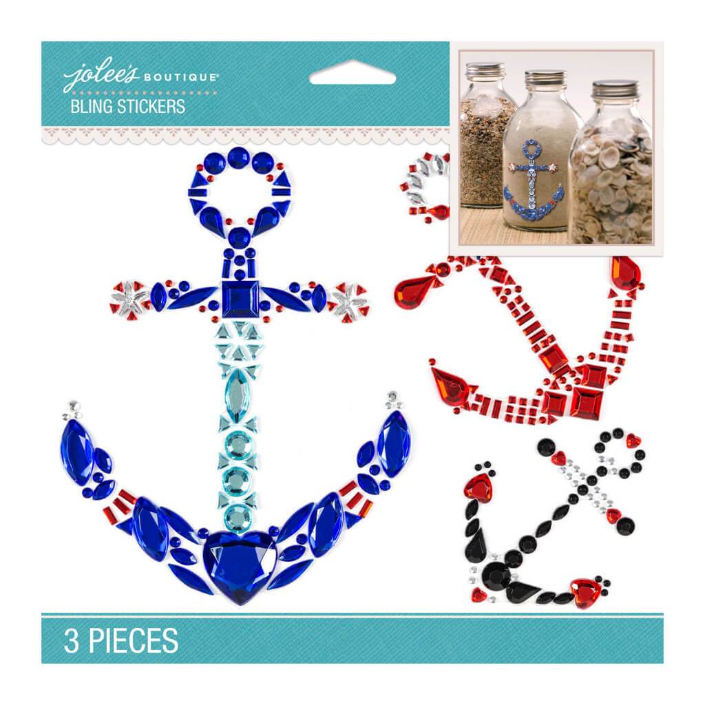 Jolee&#39;s Bling Stickers Anchors