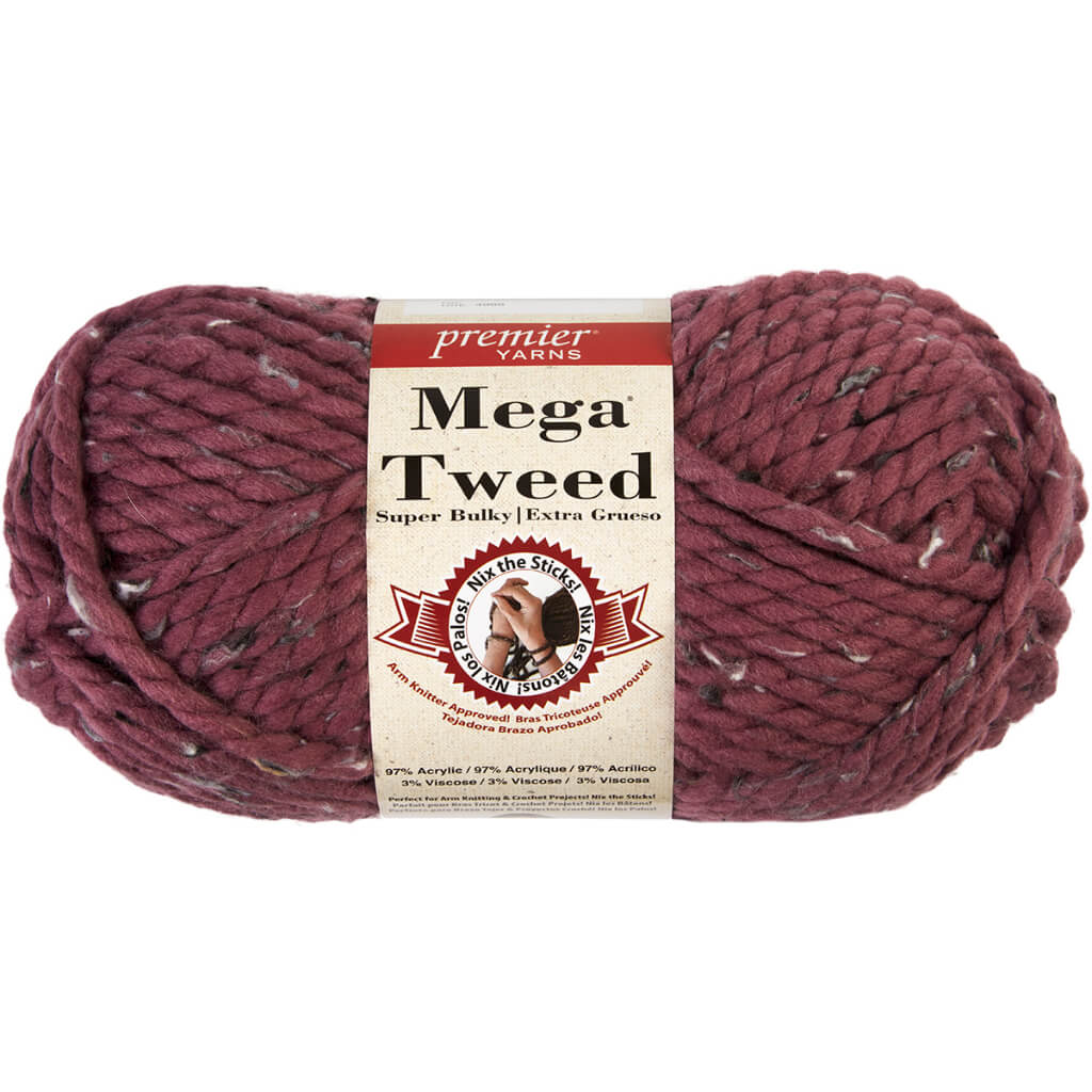 Mega Tweed Yarn Mauve