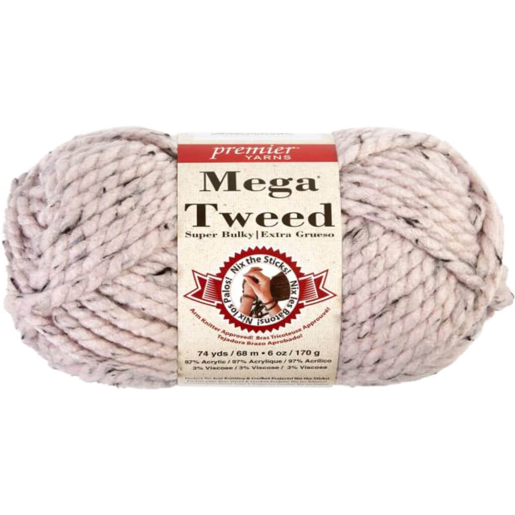 Mega Tweed Yarn Mauve