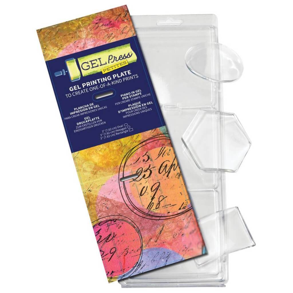 Gel Press Gel Petites 3/Pkg Oval, Hexagon, Rectangle