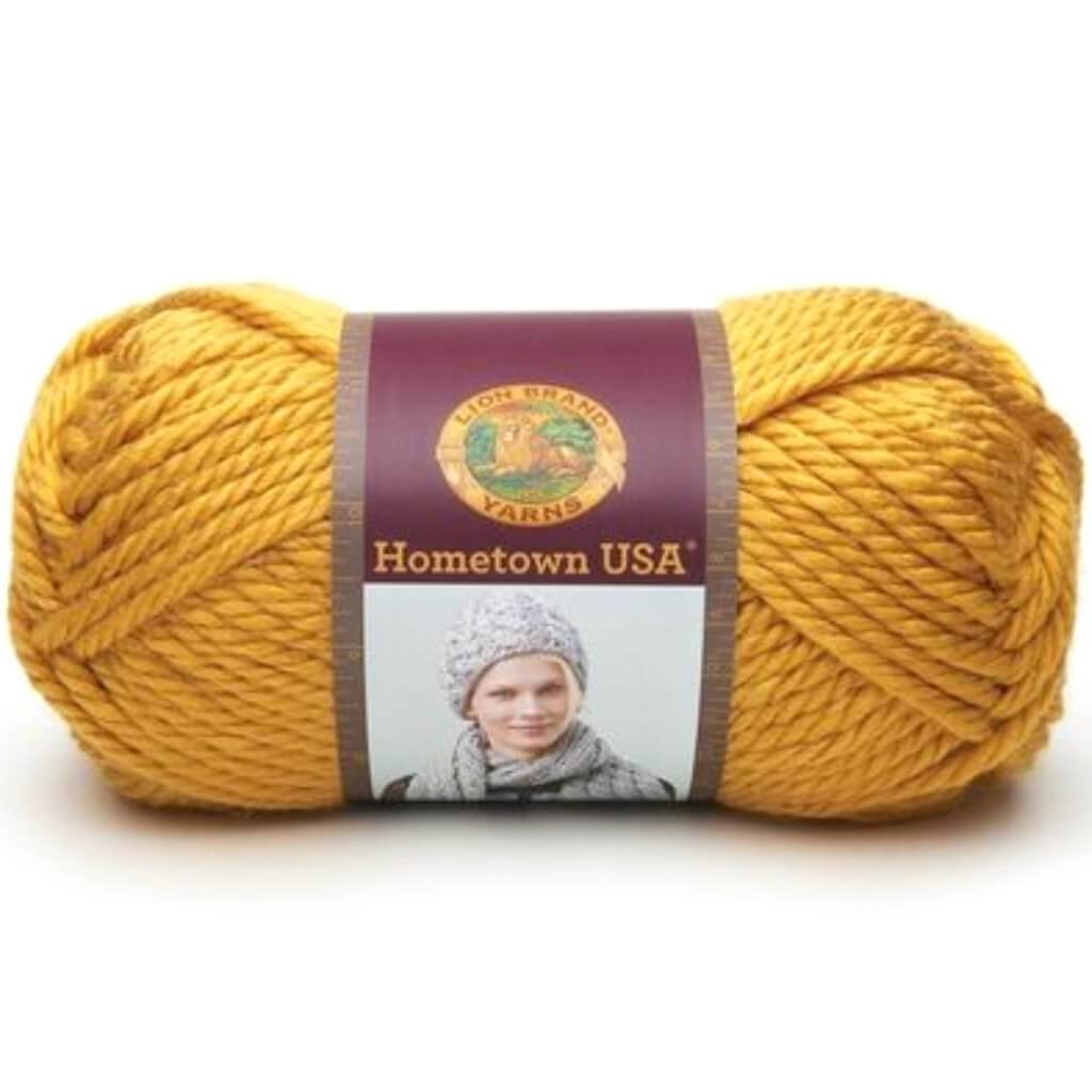 Lion Brand Hometown Yarn Madison Mustard