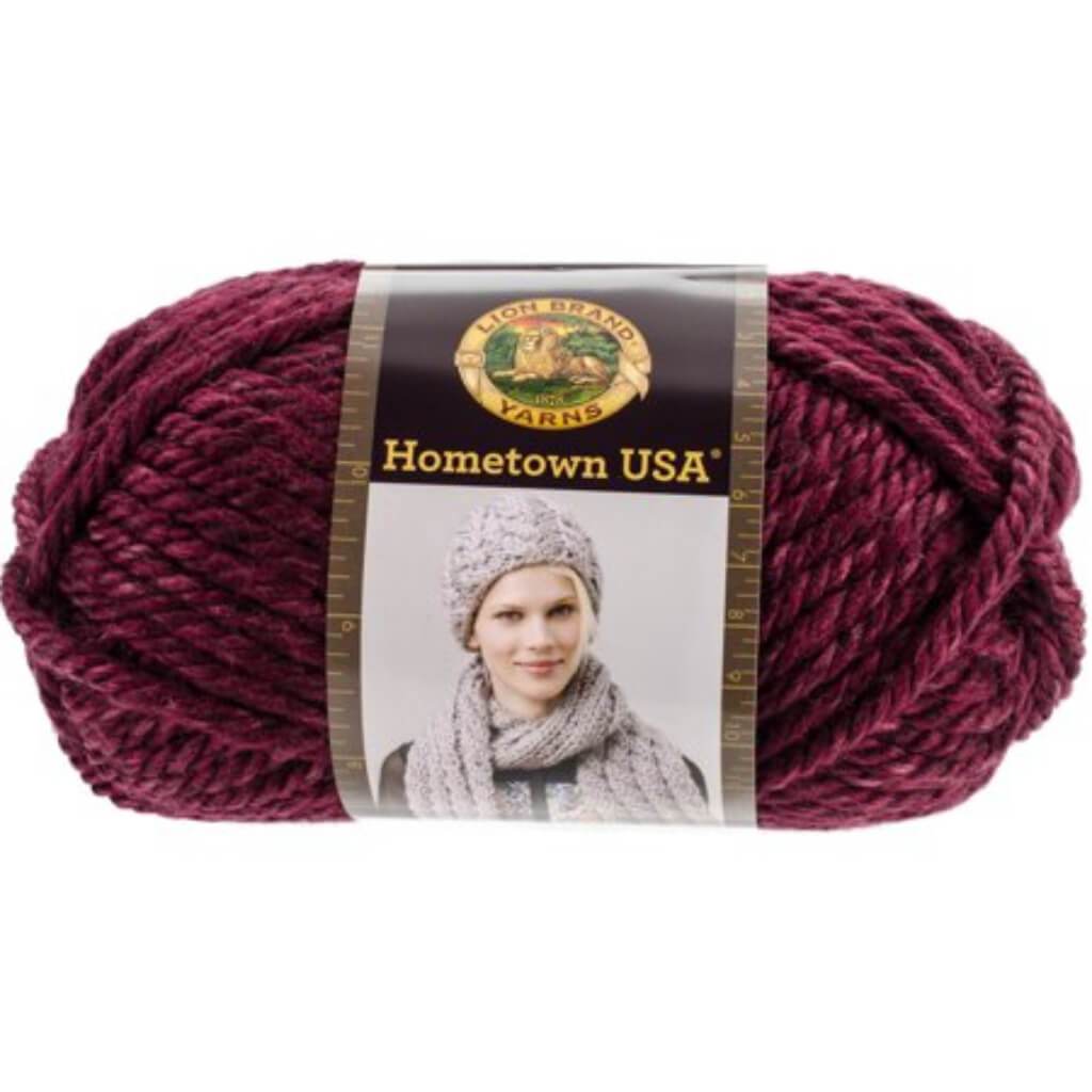 Lion Brand Hometown Yarn Northfolk Merlot