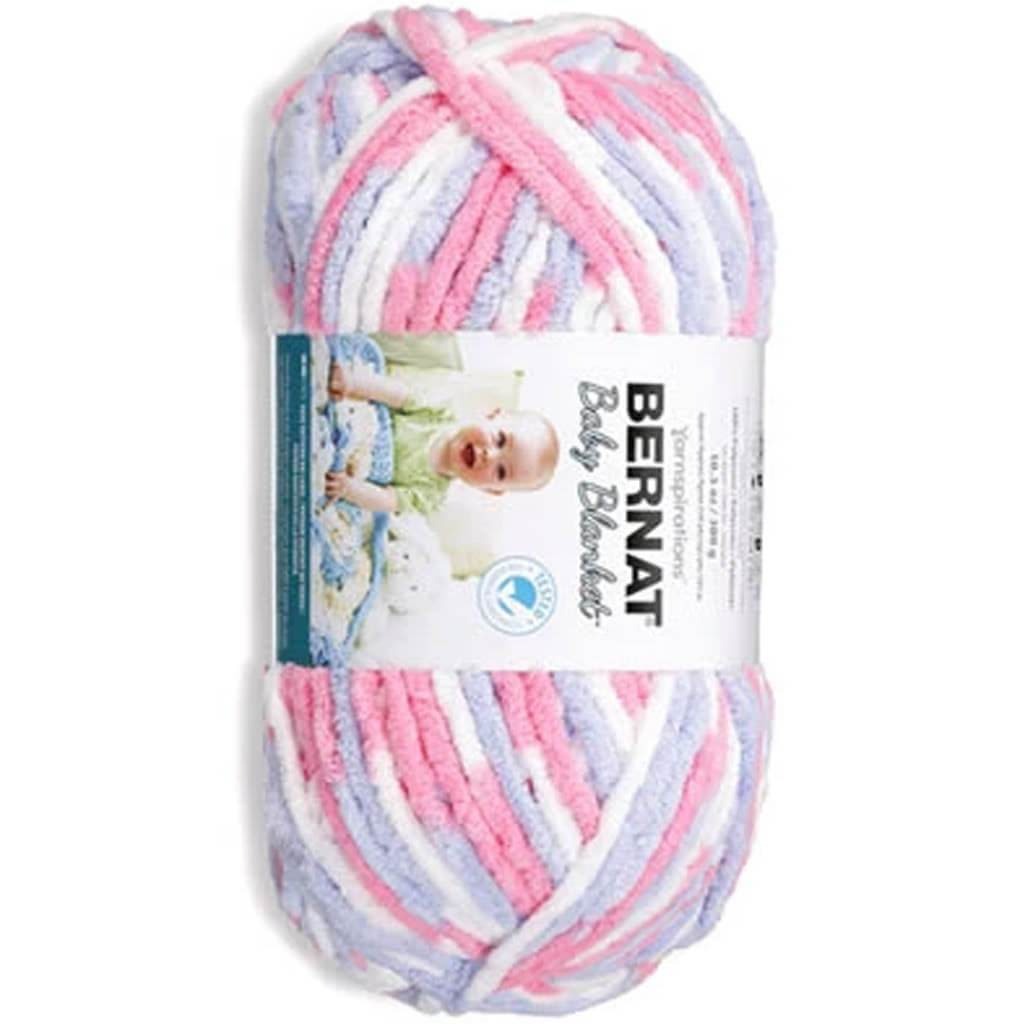 Bernat Baby Blanket Big Ball Yarn Pink &amp; Blue Ombre