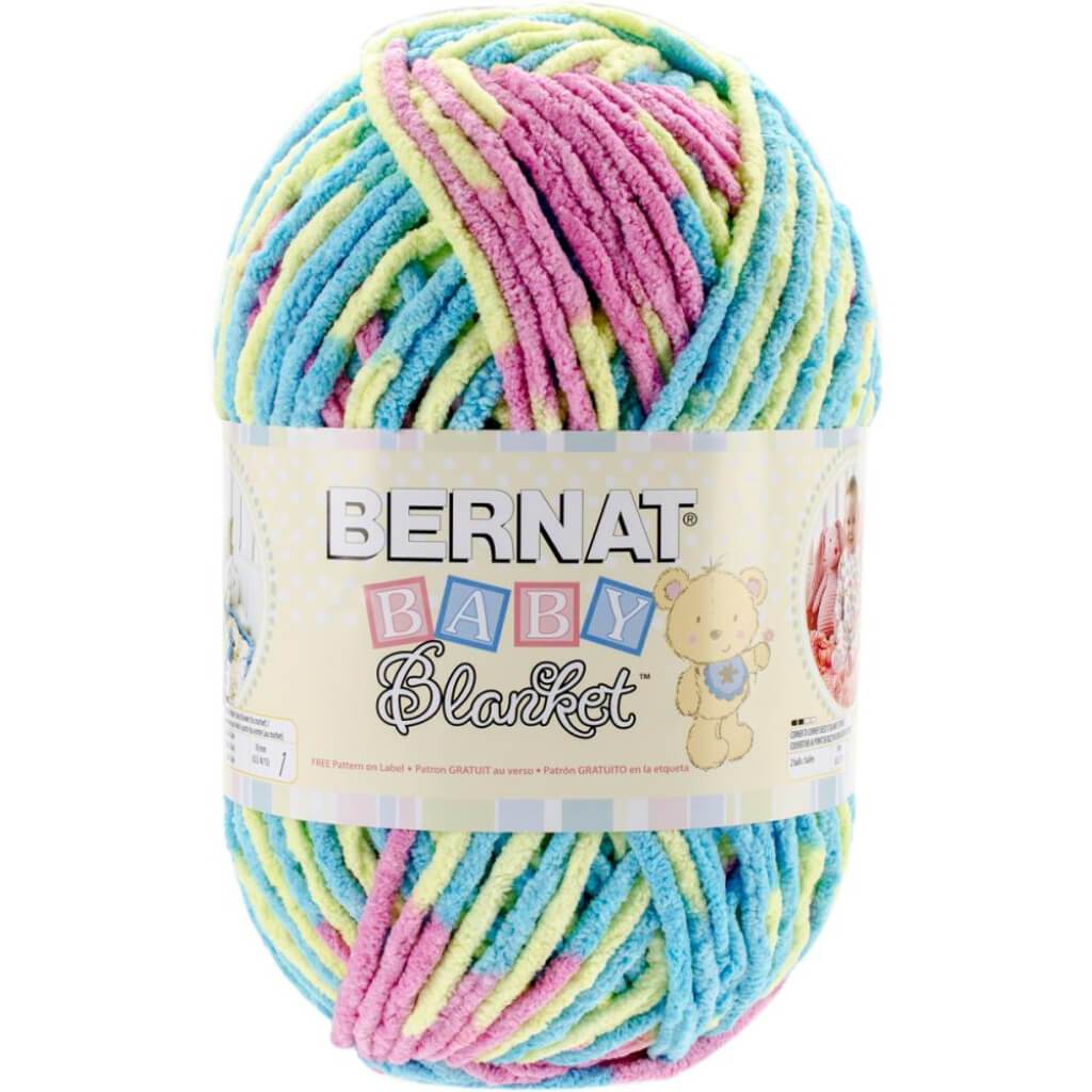 Bernat Baby Blanket Big Ball Yarn Jelly Beans